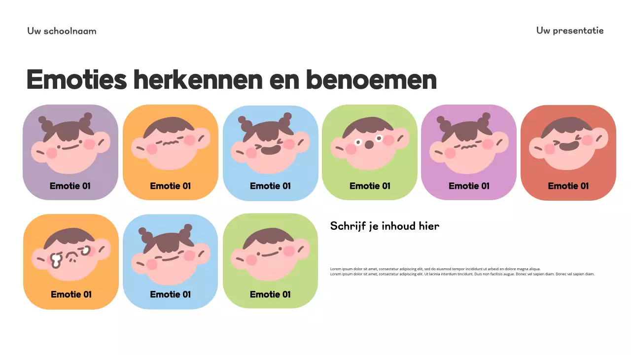 Blauwe Speelse Kleuterschool Introductiepresentatie