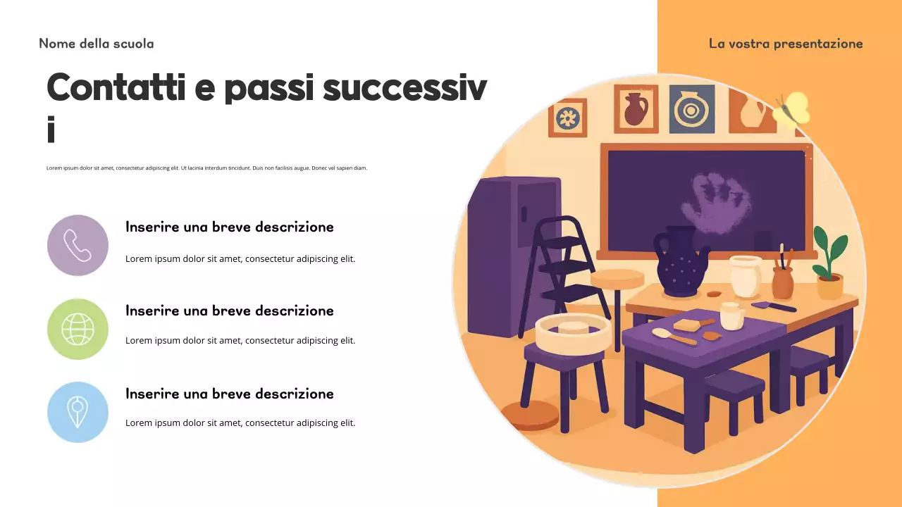 Presentazione introduttiva alla scuola materna Blue Playful