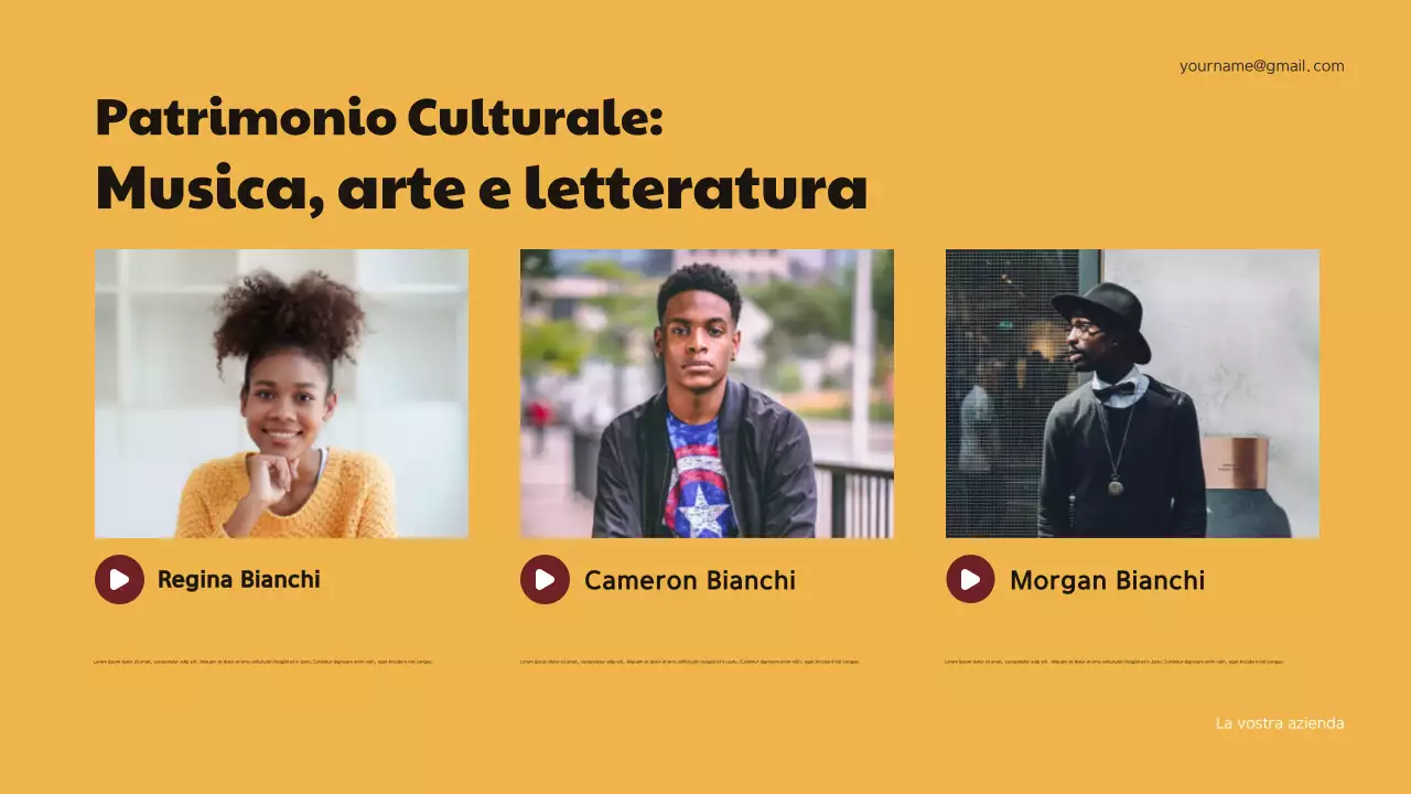 Presentazione dell'annuncio della storia geometrica dei Maroon