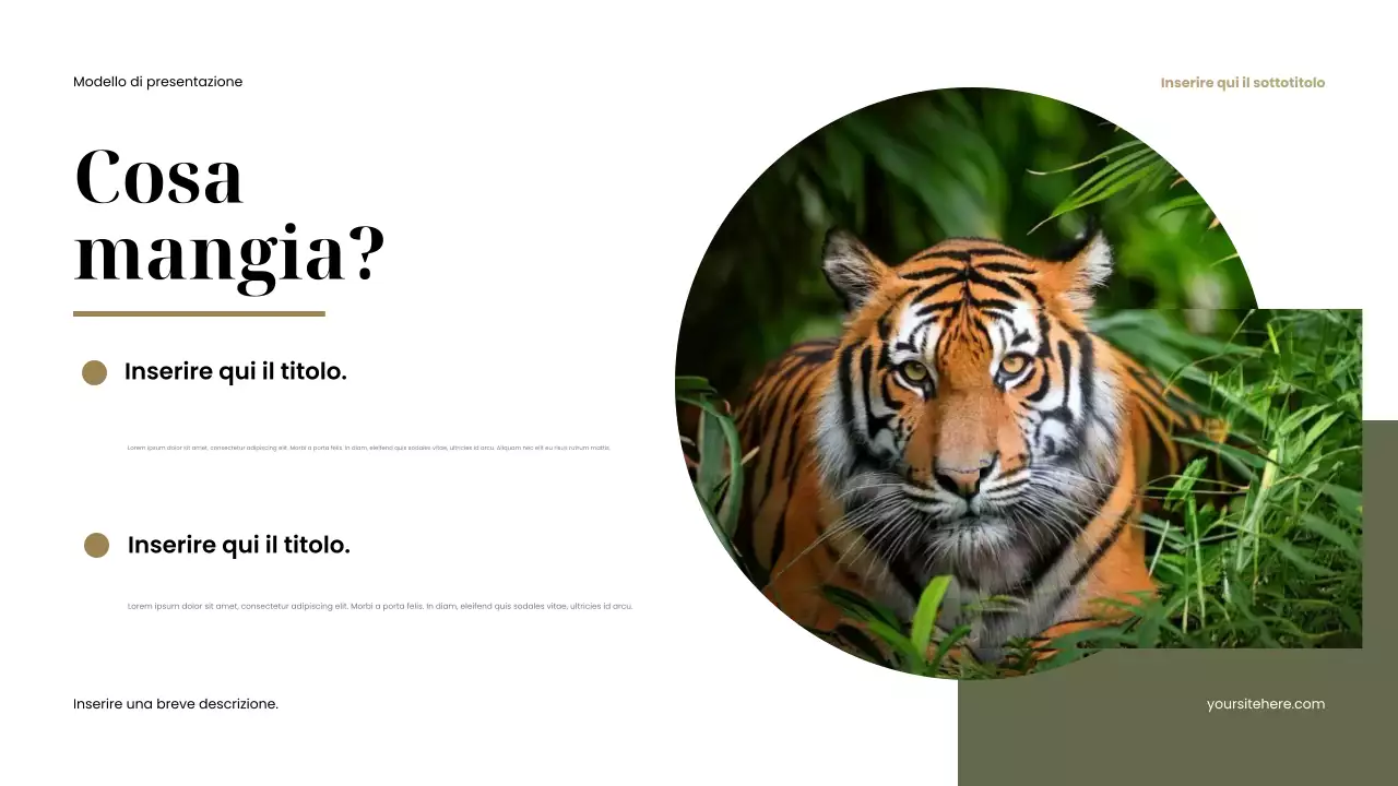 Presentazione di animali rustici marroni