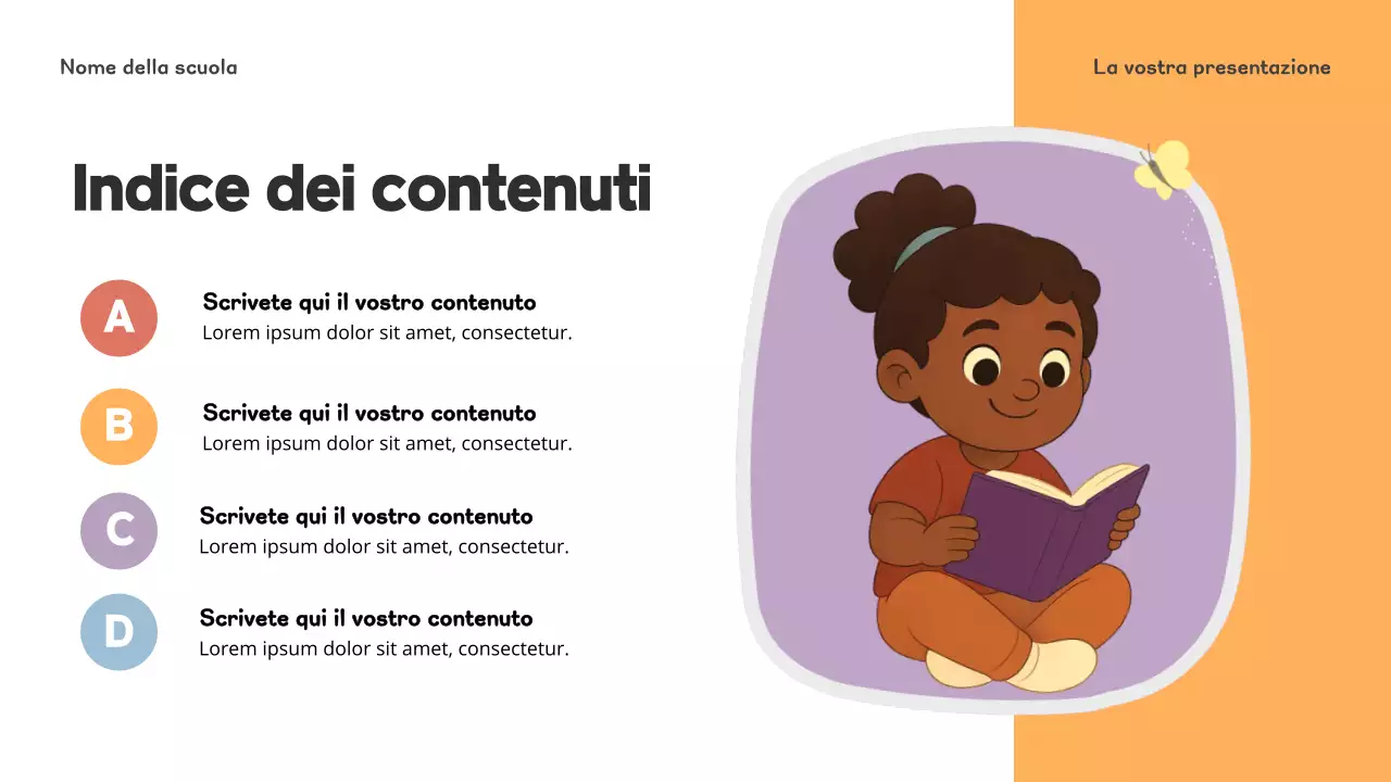 Presentazione introduttiva alla scuola materna Blue Playful