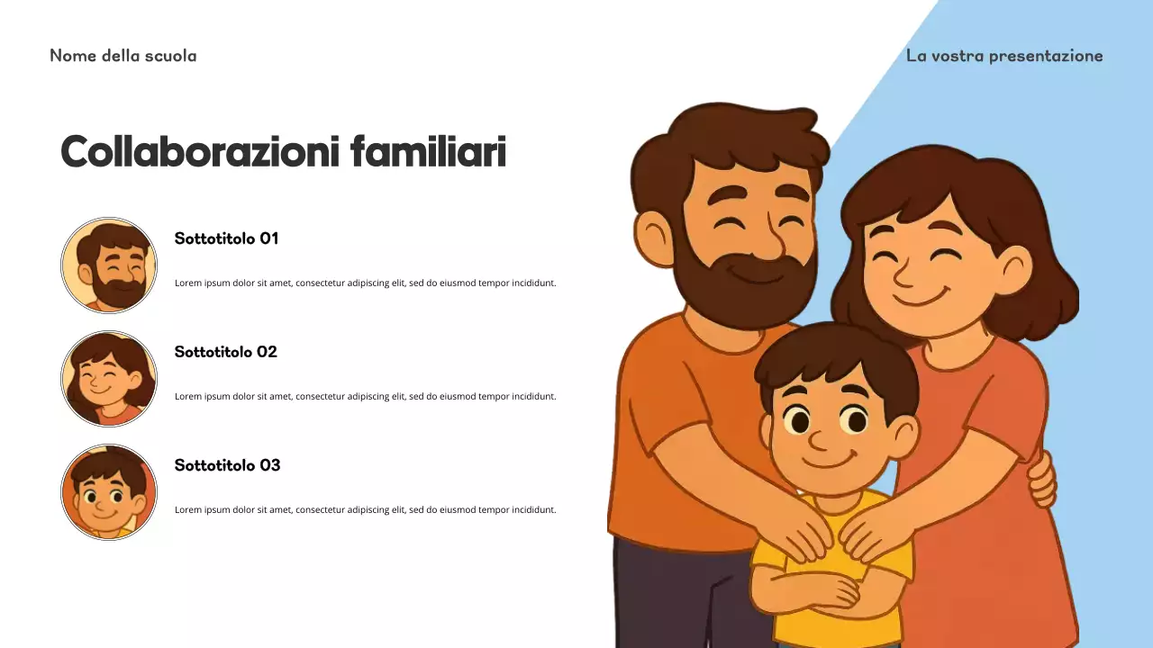 Presentazione introduttiva alla scuola materna Blue Playful