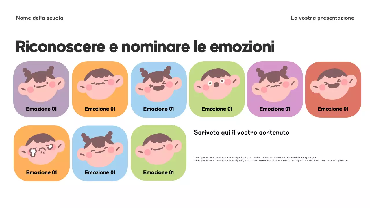 Presentazione introduttiva alla scuola materna Blue Playful