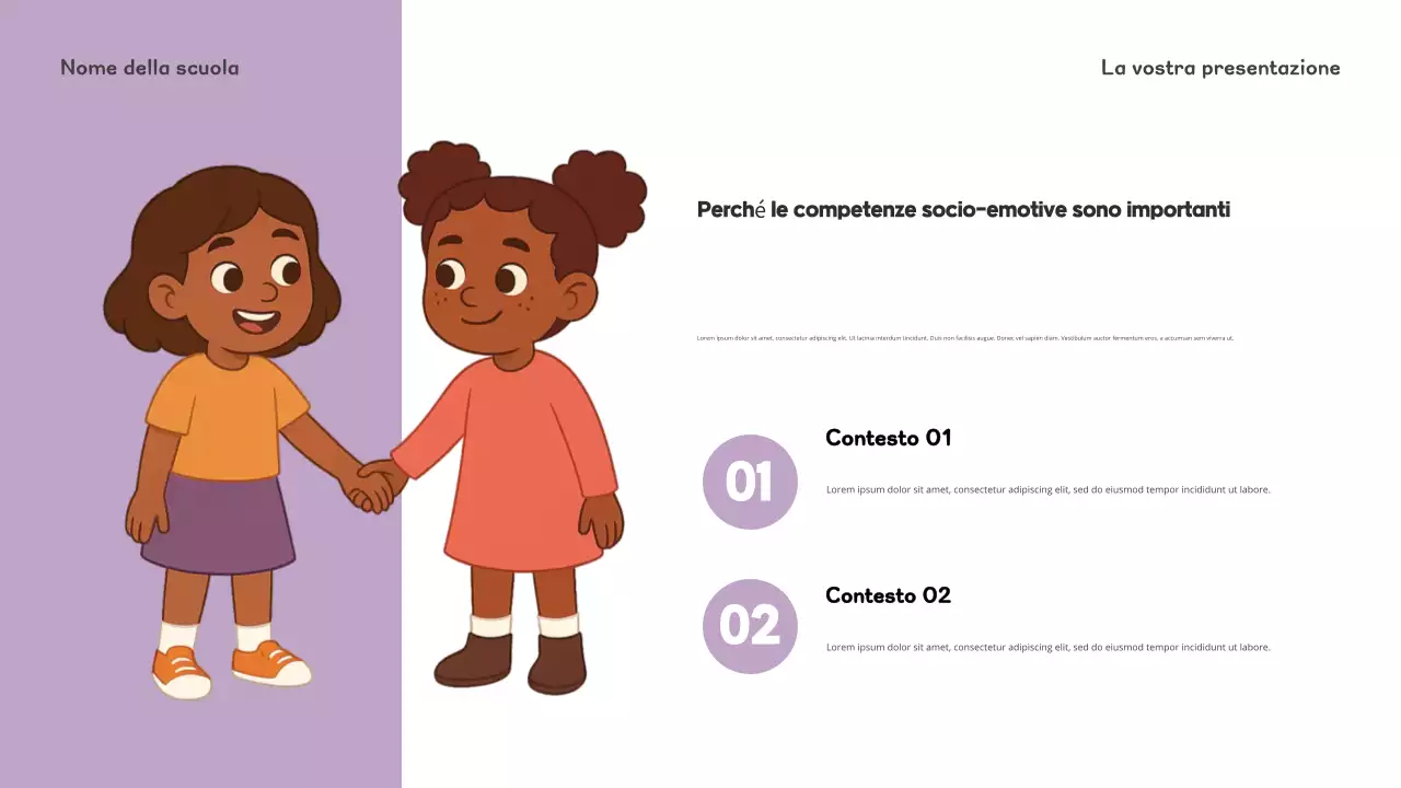 Presentazione introduttiva alla scuola materna Blue Playful