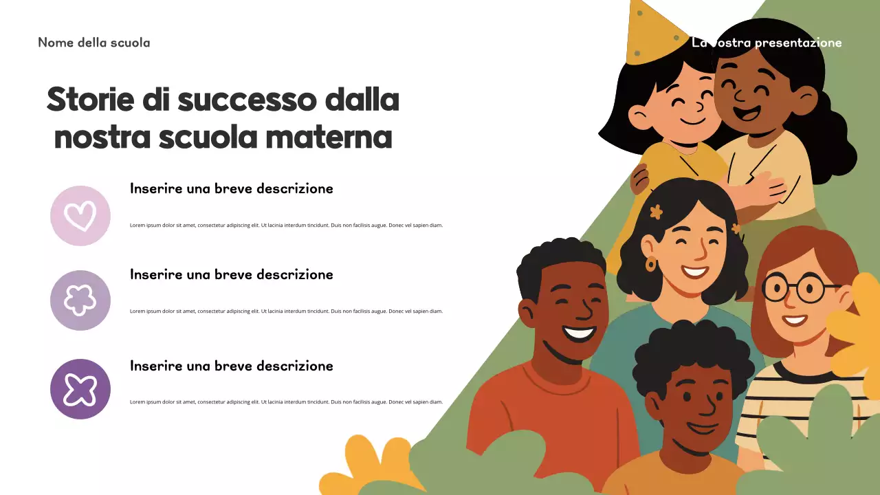 Presentazione introduttiva alla scuola materna Blue Playful
