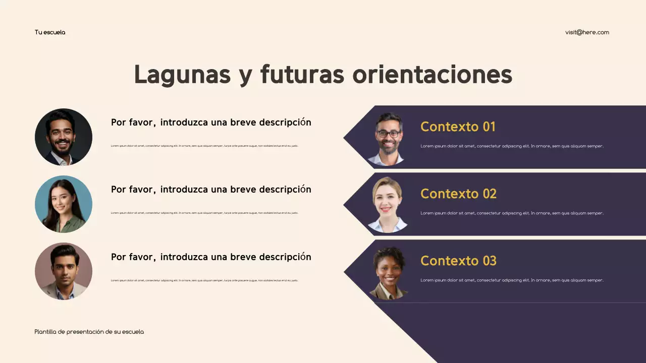 Presentación educativa clásica beige