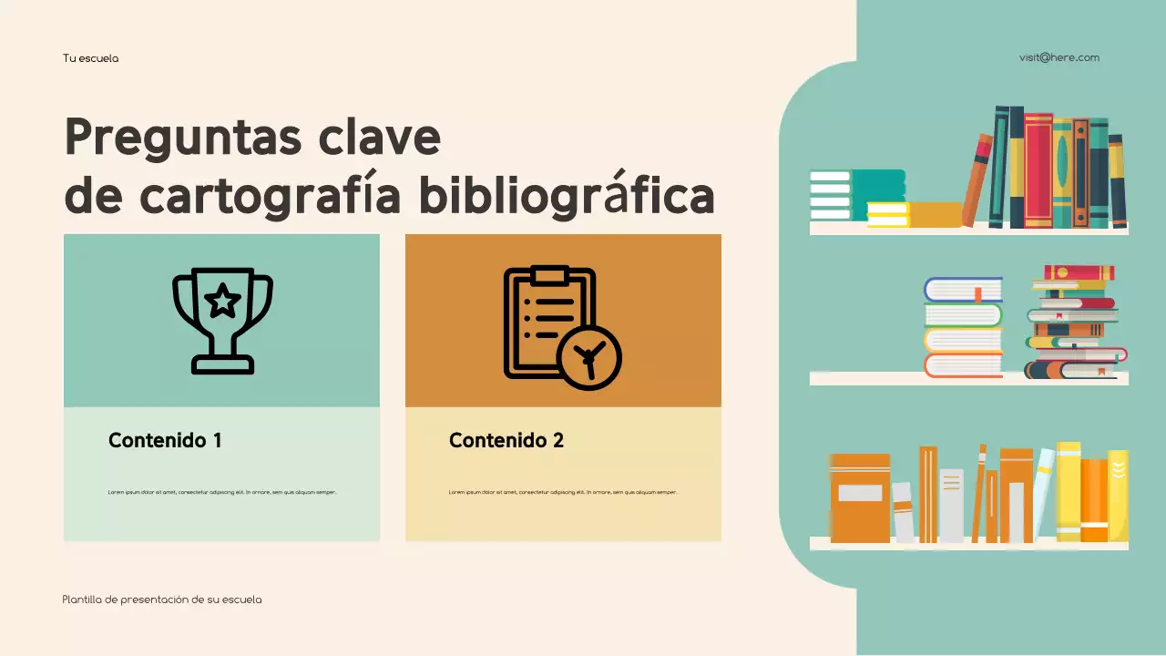 Presentación educativa clásica beige