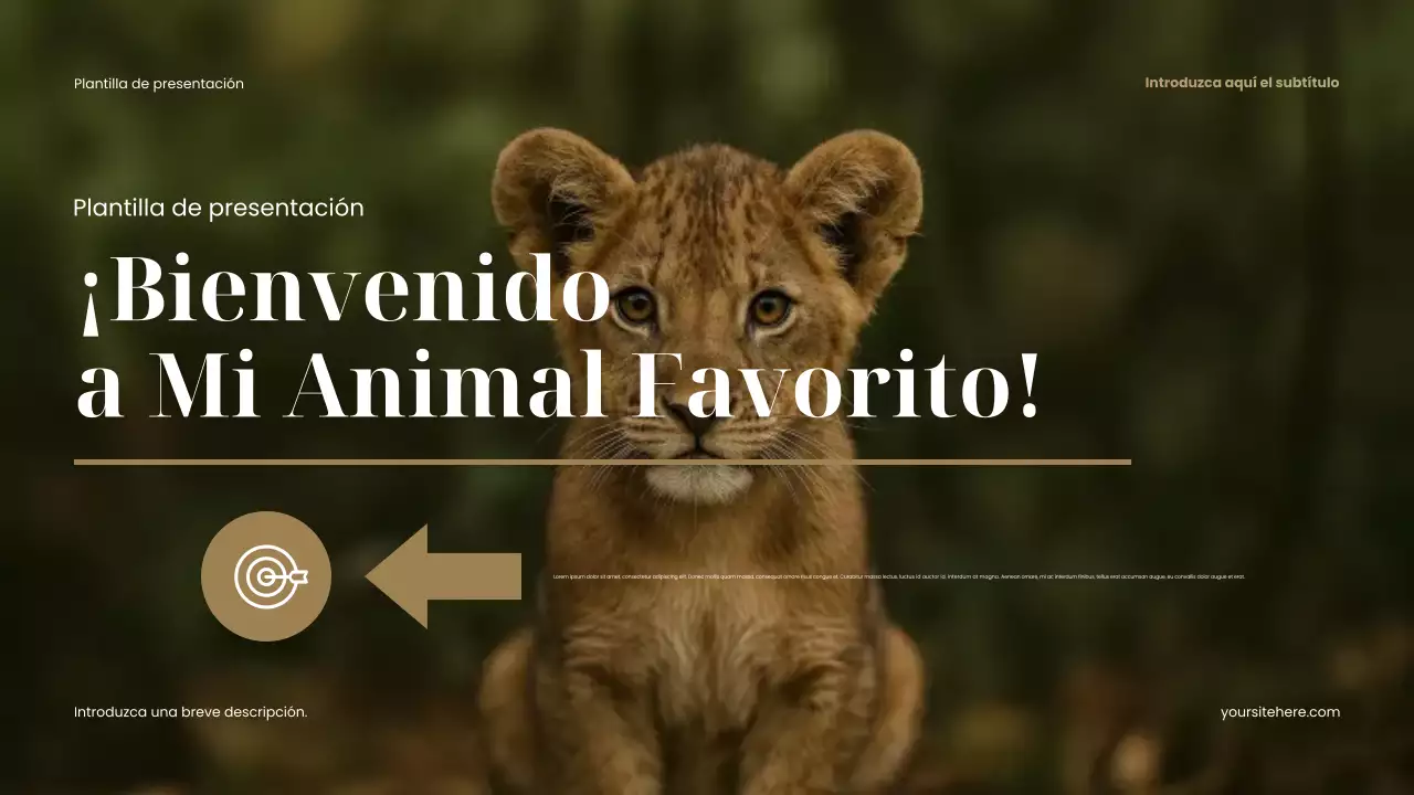 Presentación de animales rústicos marrones