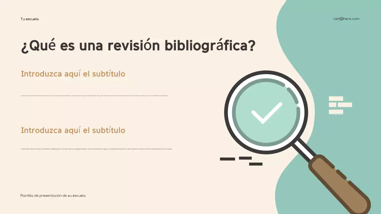 Presentación educativa clásica beige