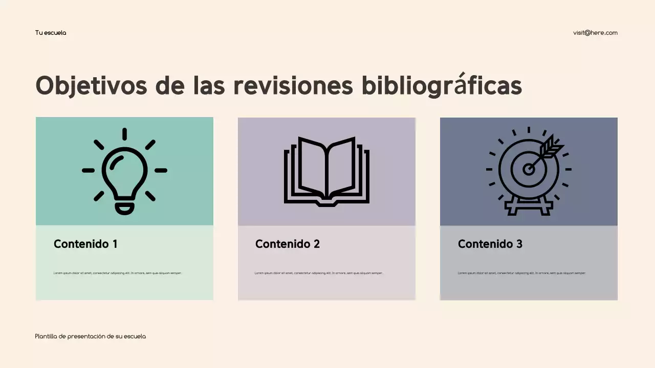 Presentación educativa clásica beige