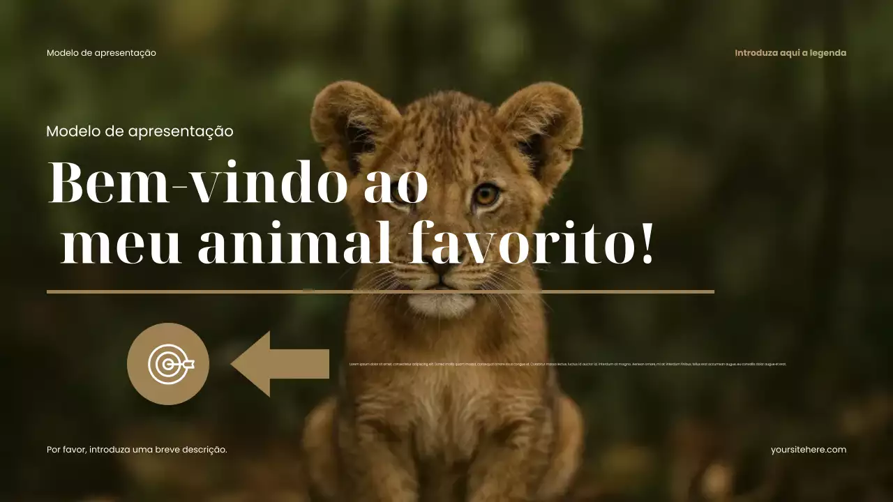 Apresentação de Animal Rústico Marrom