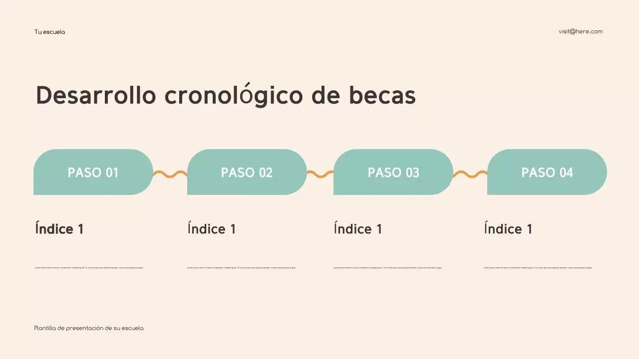 Presentación educativa clásica beige