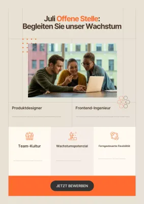 Orange Modern Job Recruitment