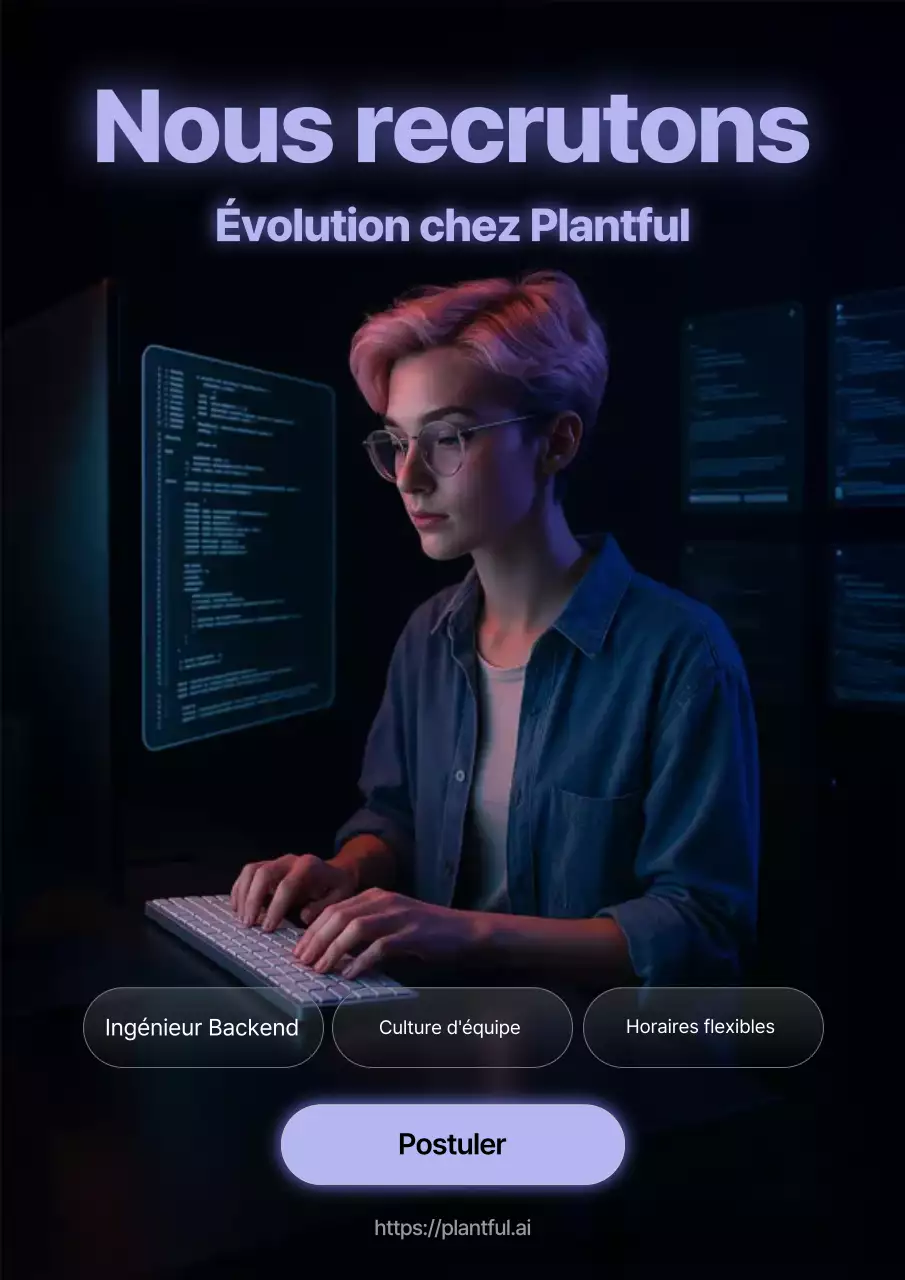 Annonce d'embauche Neon Purple