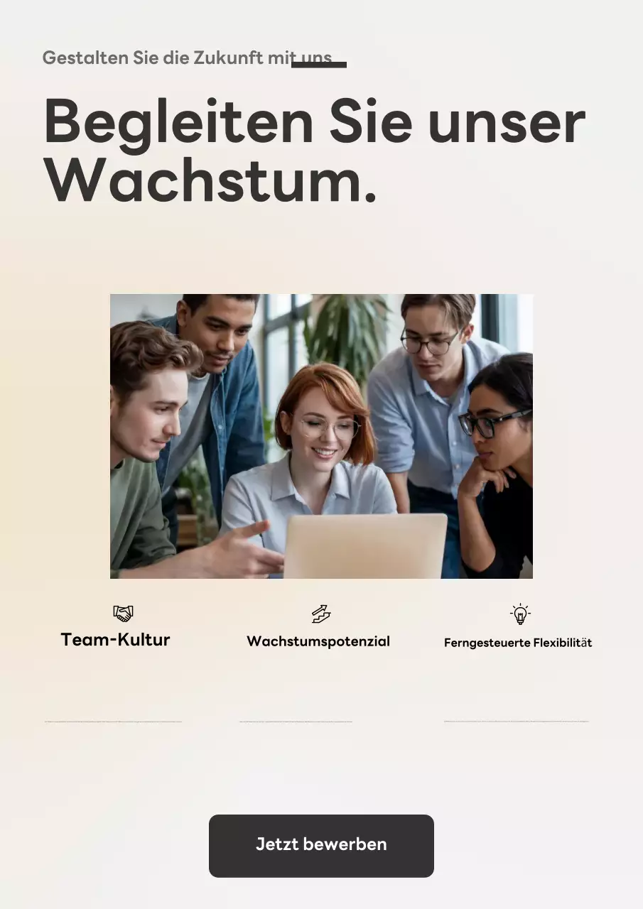 Beige Modern Team Recruitment