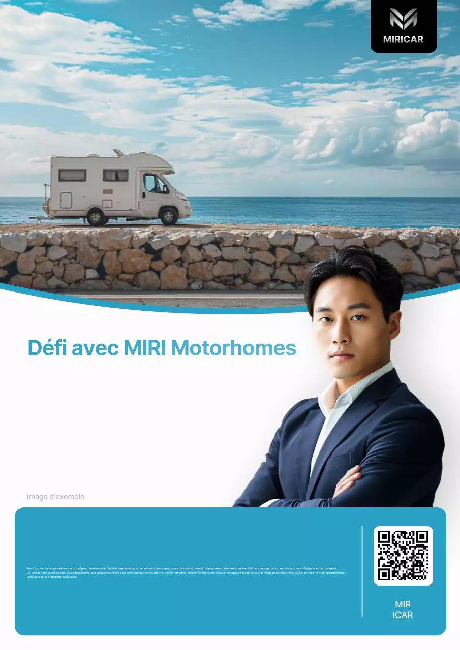 Formation et recrutement pour les camping-cars modernes Sky Blue