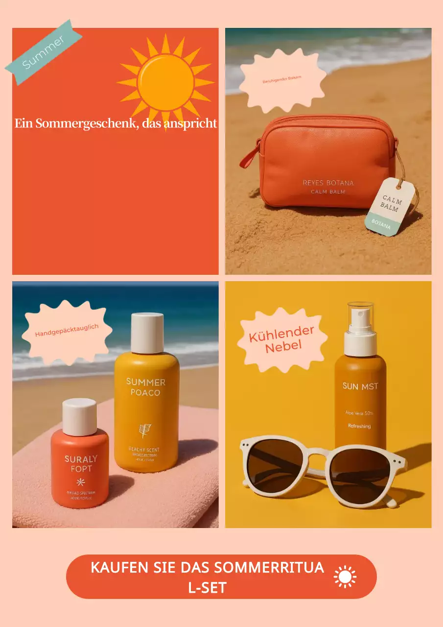 Orange Trendy Sommeraktion