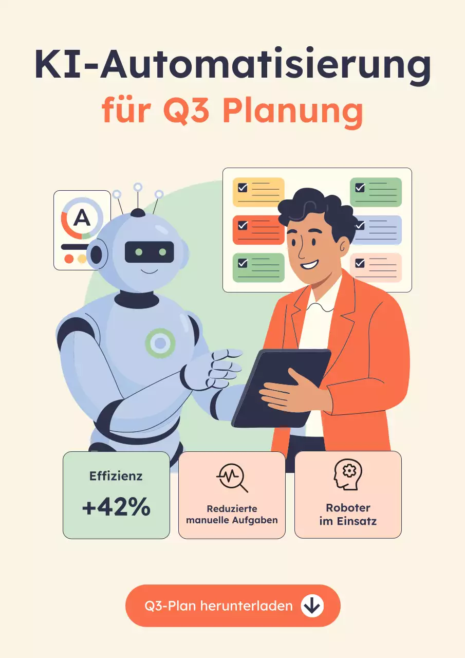 Beige Moderne KI-Planungsanzeige