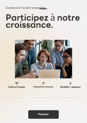 Recrutement d'équipe Beige Modern