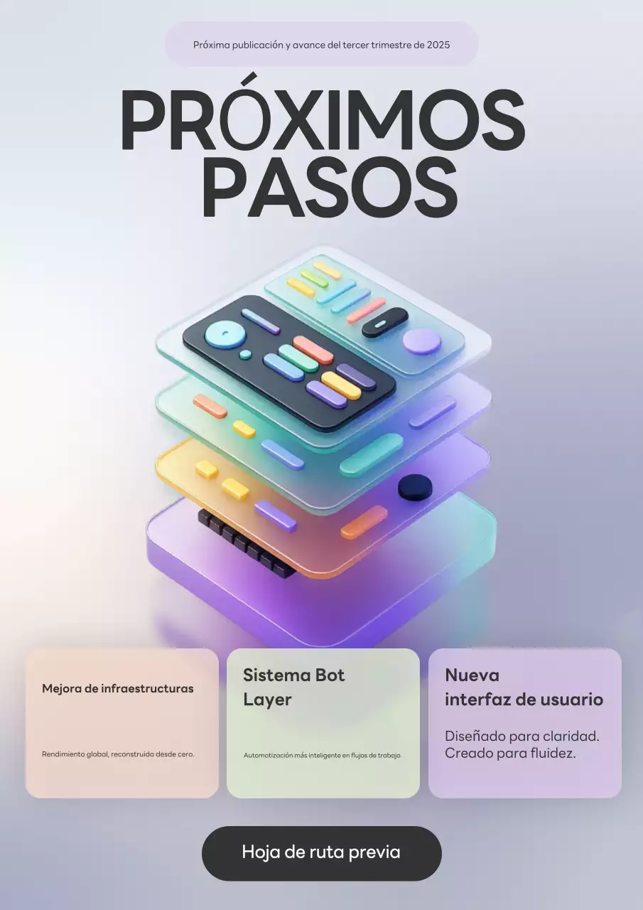 Anuncio tecnológico de la interfaz de usuario de Glassmorphism