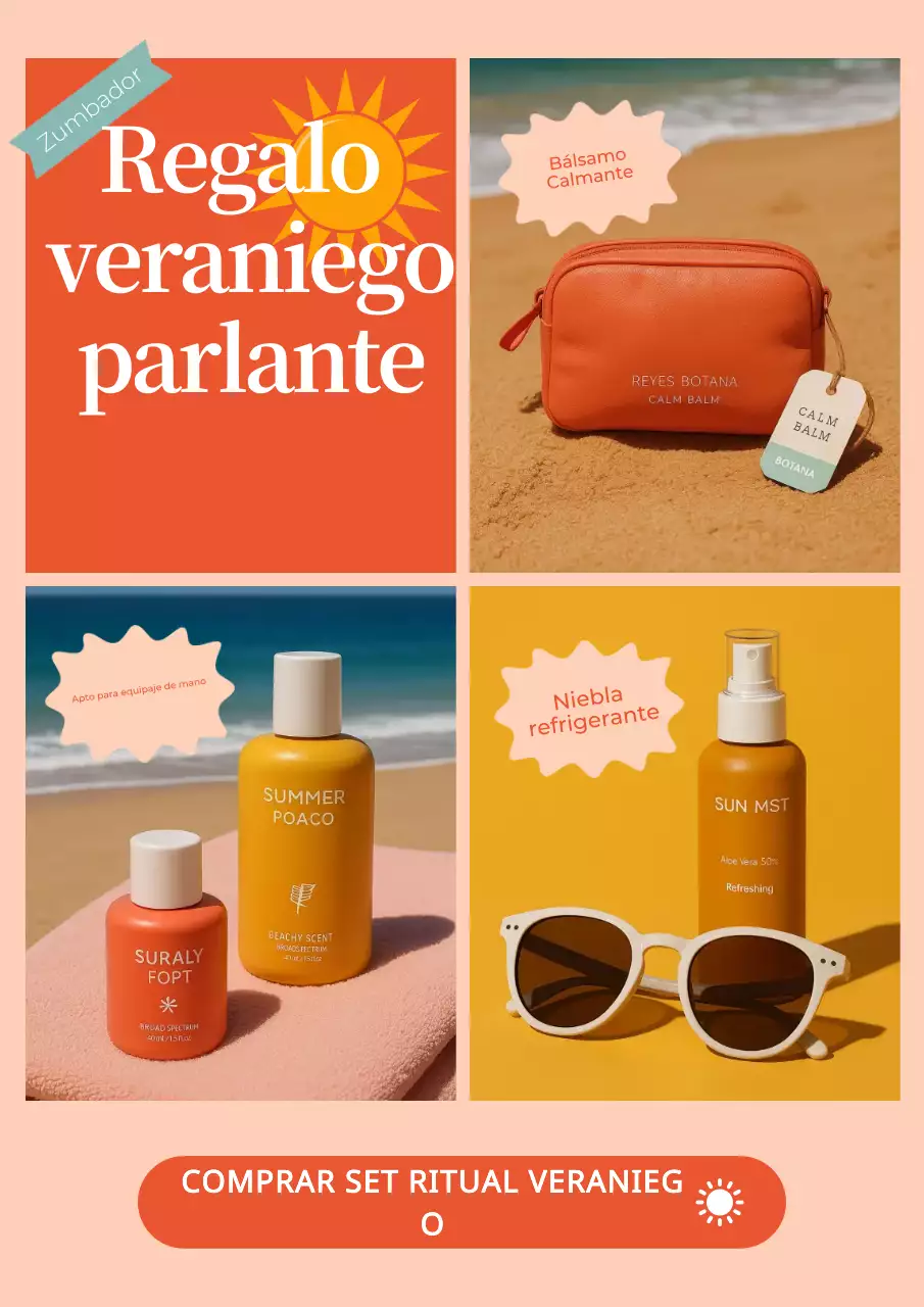 Promoción de verano de moda naranja