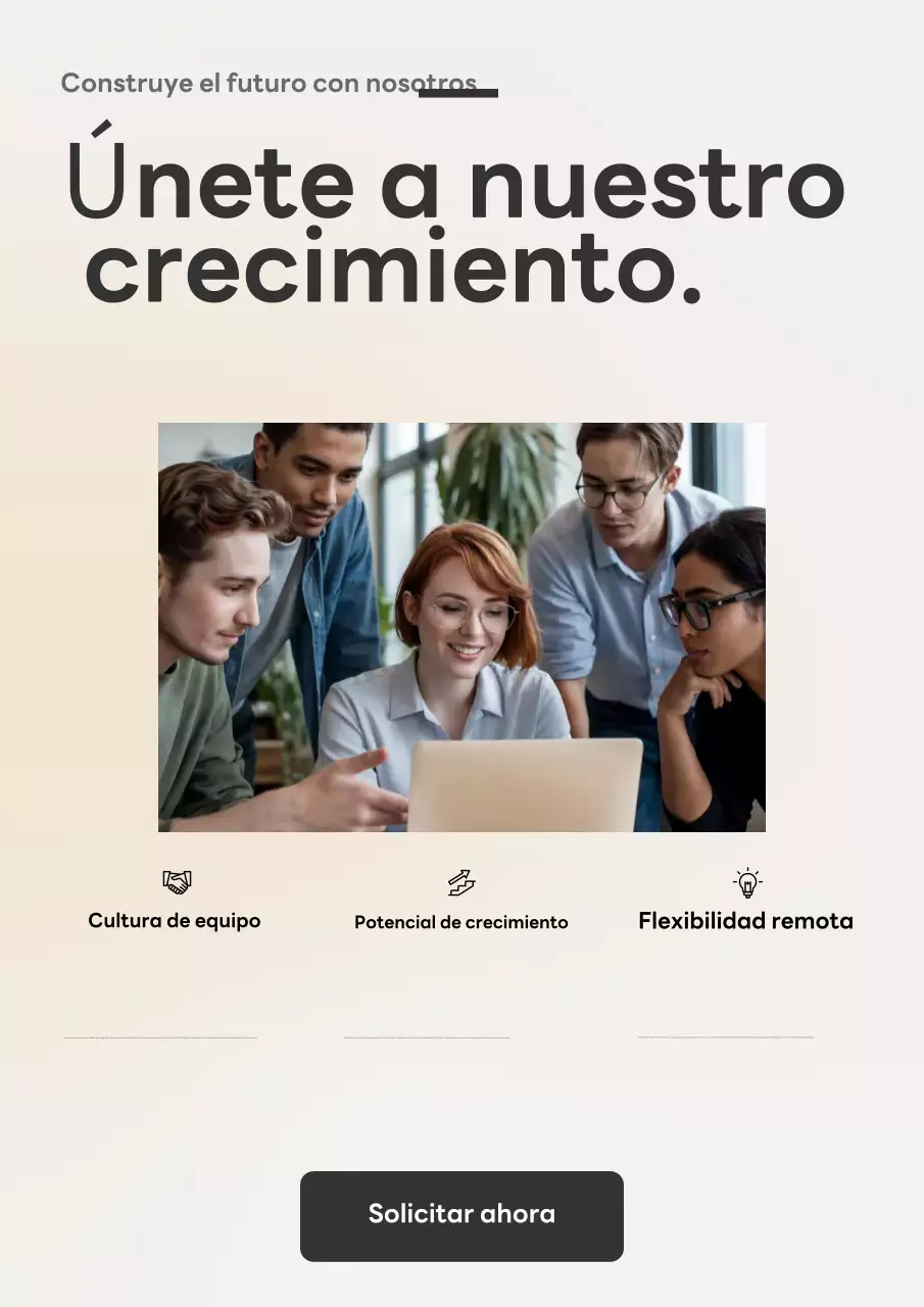 Reclutamiento del equipo Beige Modern