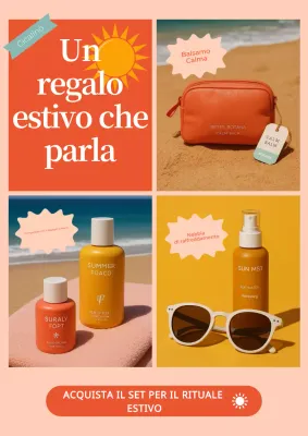 Promozione estiva trendy arancione
