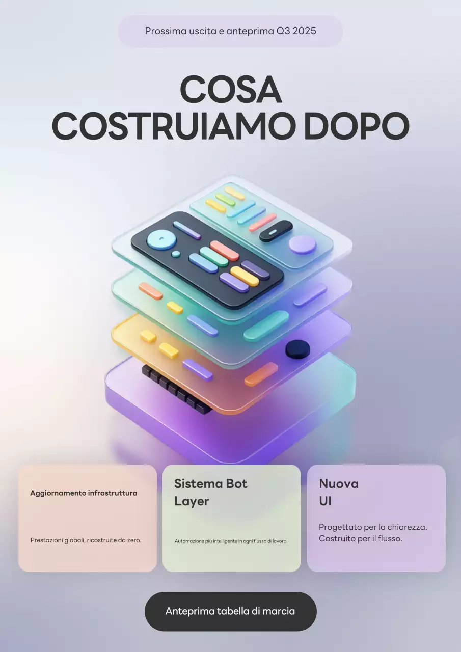 Annuncio tecnico dell'interfaccia utente di Glassmorphism