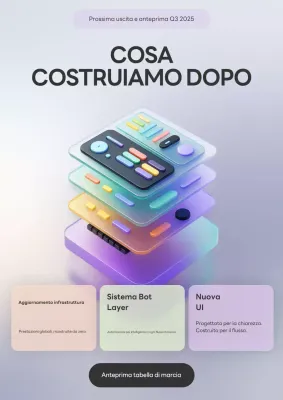 Annuncio tecnico dell'interfaccia utente di Glassmorphism