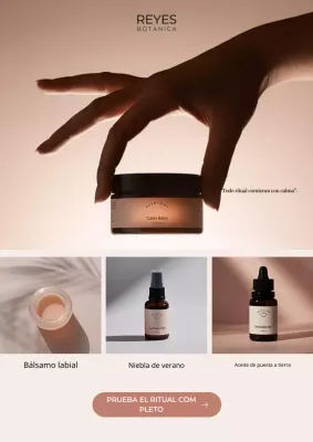 Promoción de cuidado de la piel minimalista en beige