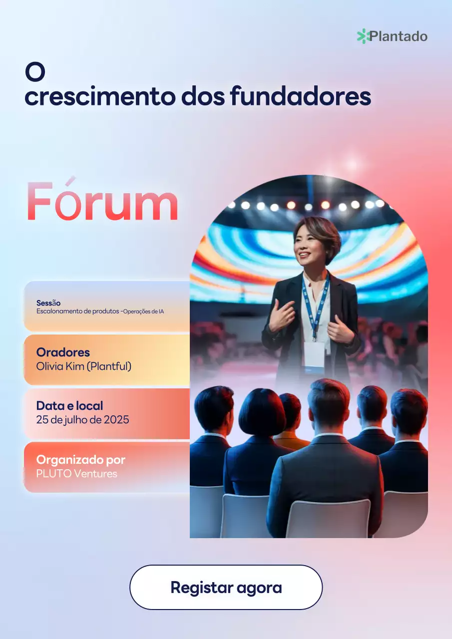 Evento empresarial moderno azul e vermelho