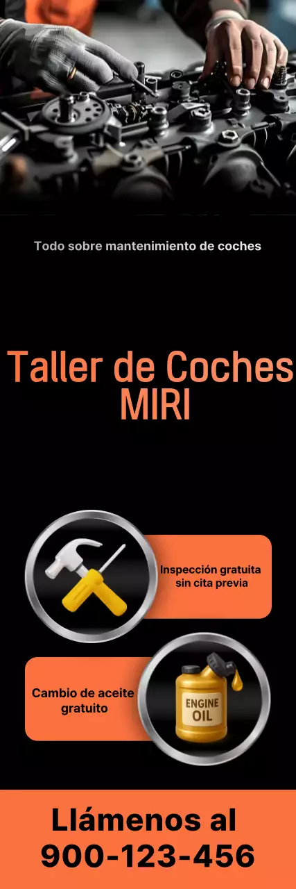 Anuncio de mantenimiento de coches modernos negros