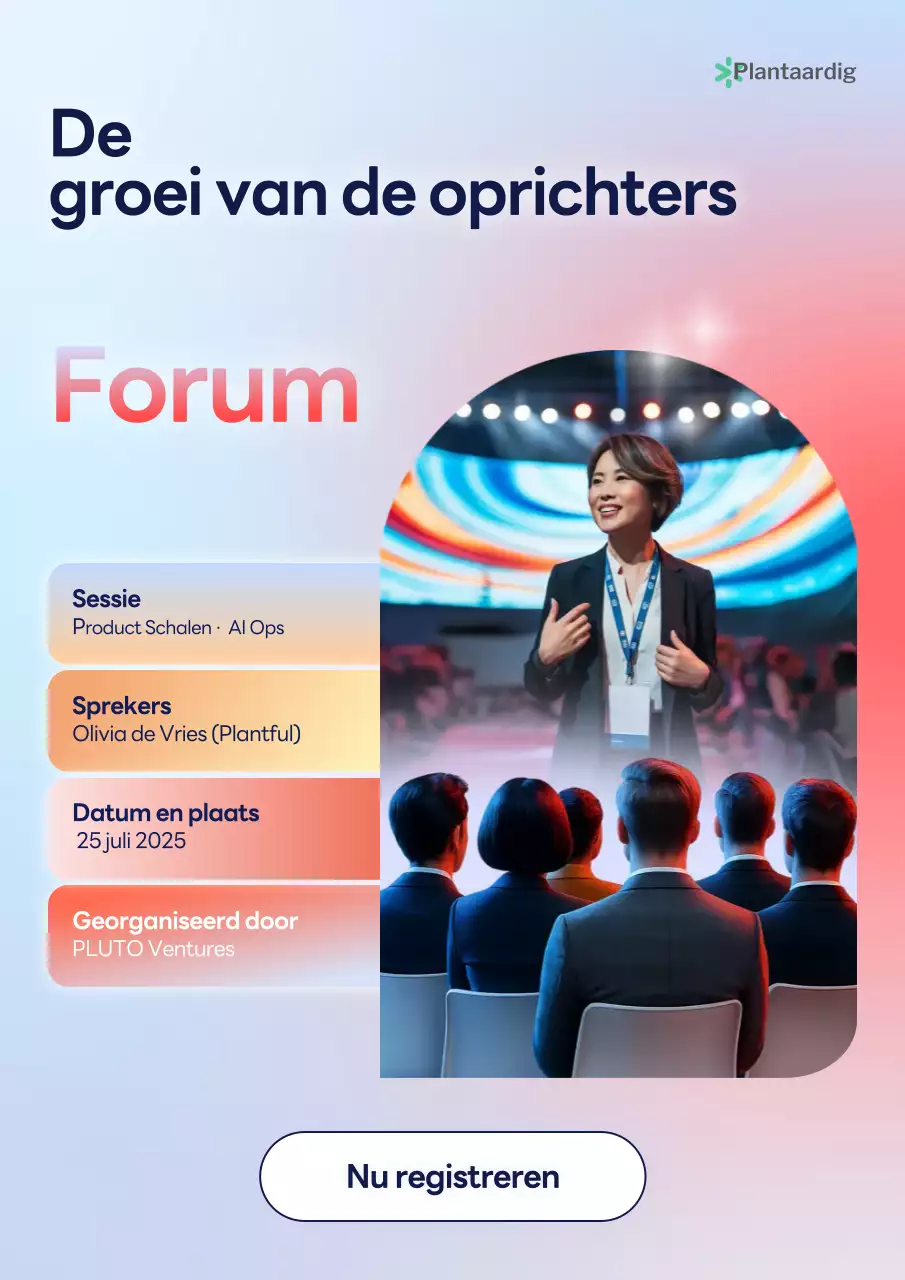 Blauw en Rood Modern Zakelijk Evenement