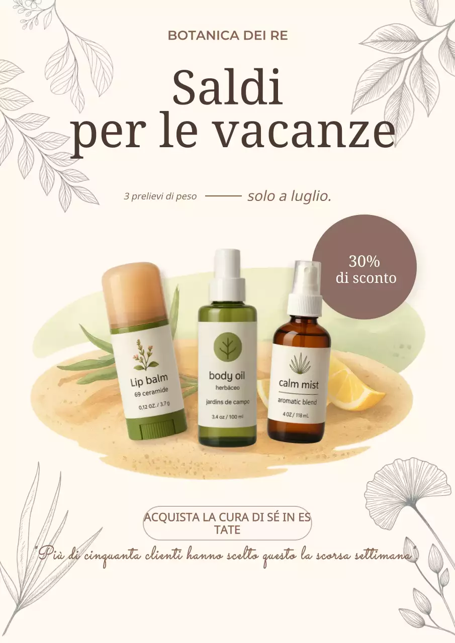 Promozione Beige Botanical Skincare