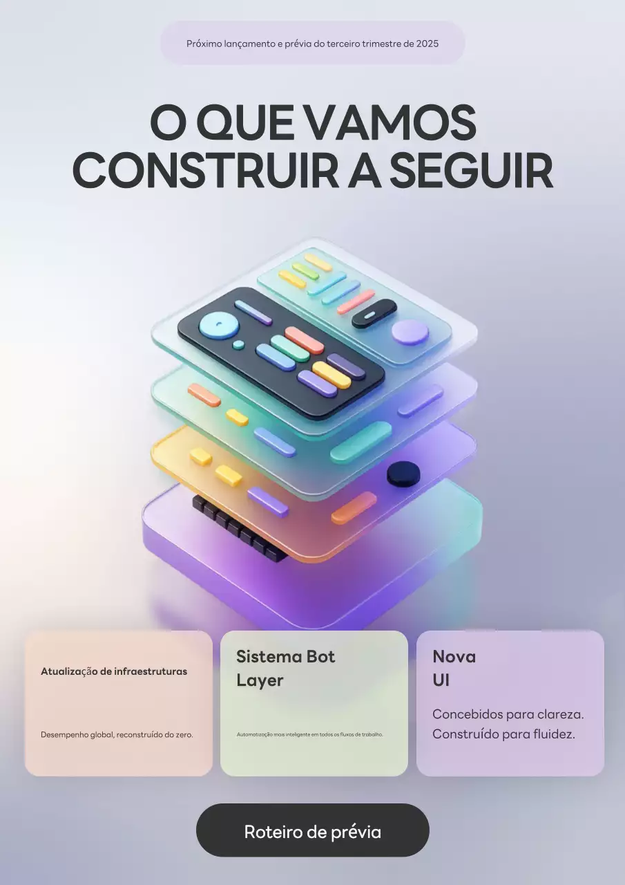 Anúncio de tecnologia da interface do usuário do Glassmorphism