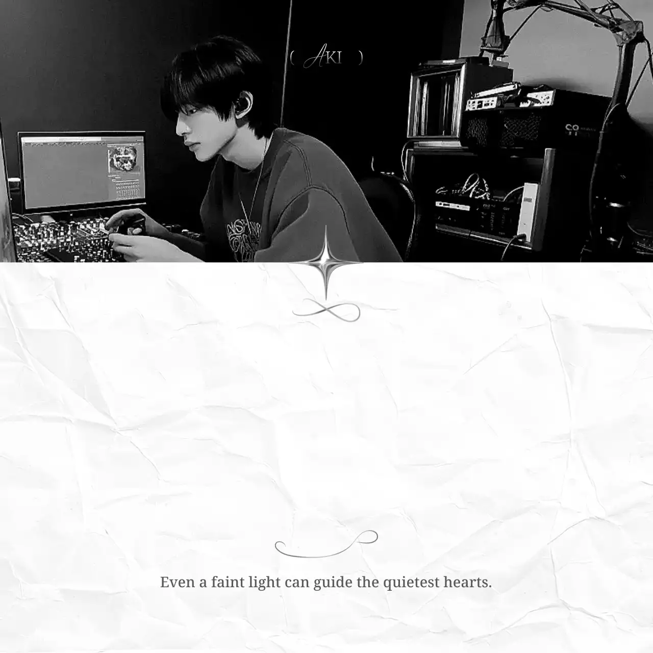 白黒 シンプル 推し活