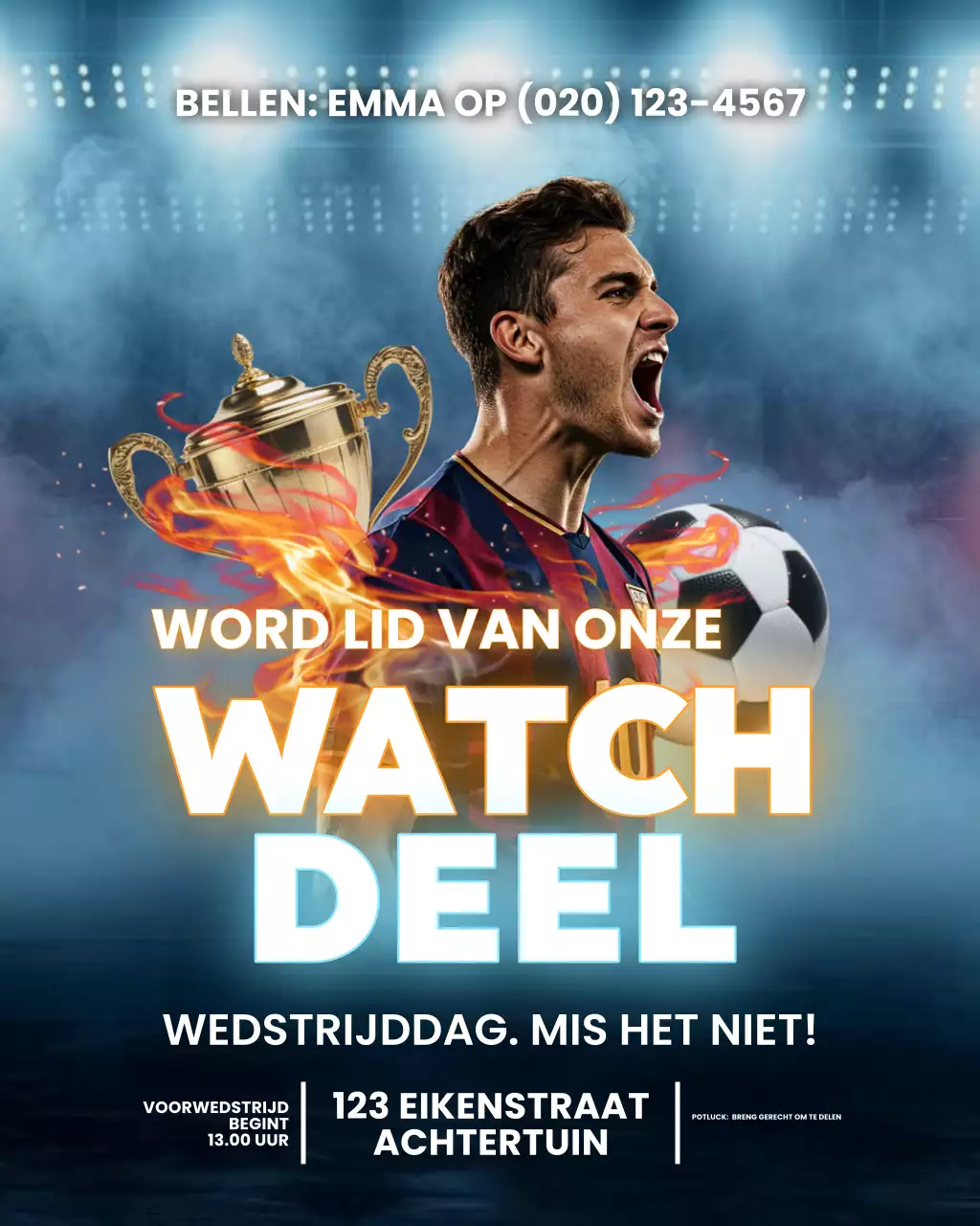 Sportwedstrijd Live Game Viewing Party Instagram