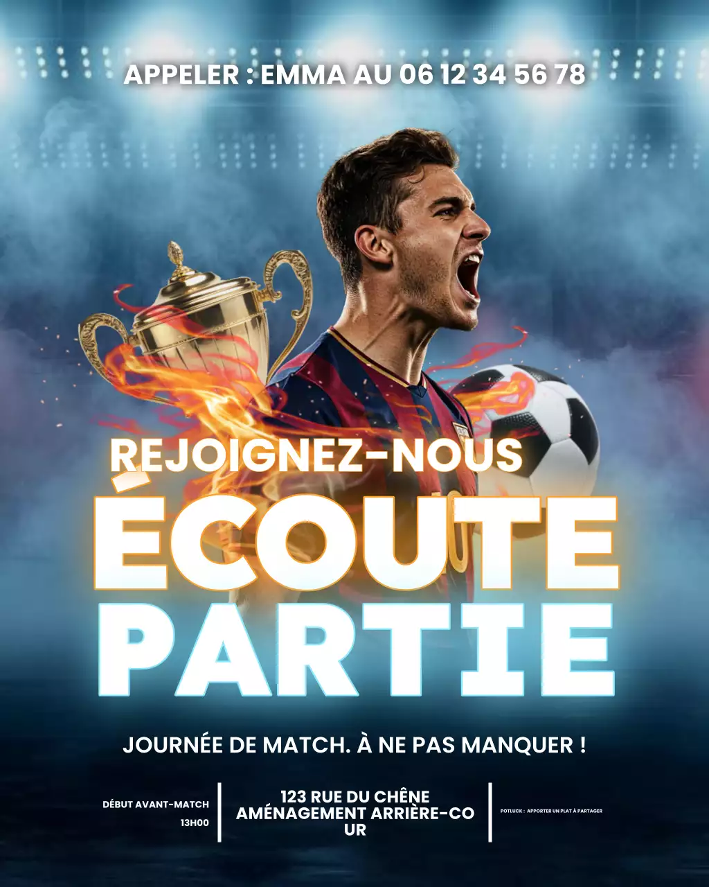 Soirée de visionnage de matchs sportifs en direct sur Instagram