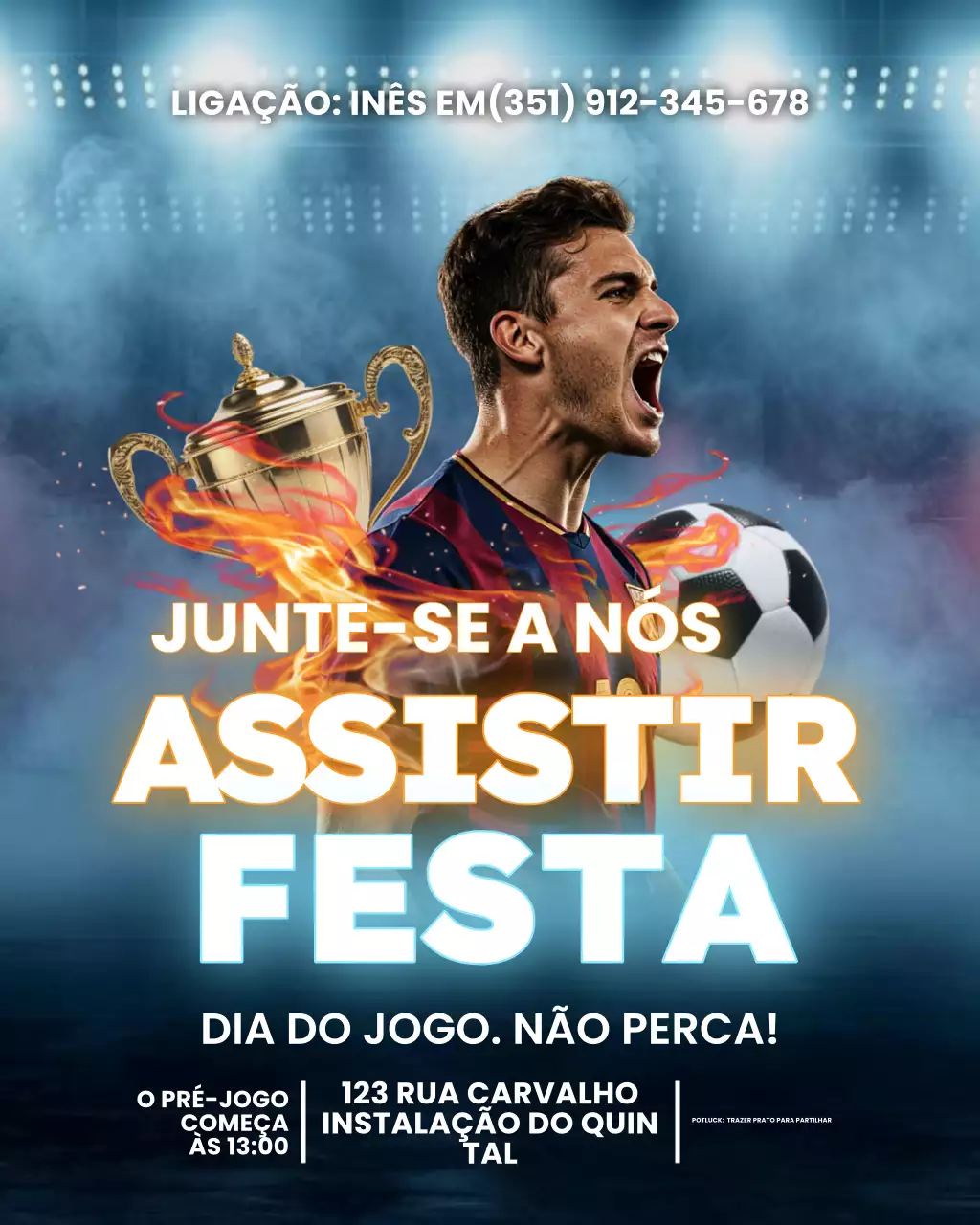 Festa de visualização de jogos ao vivo de partidas esportivas no Instagram