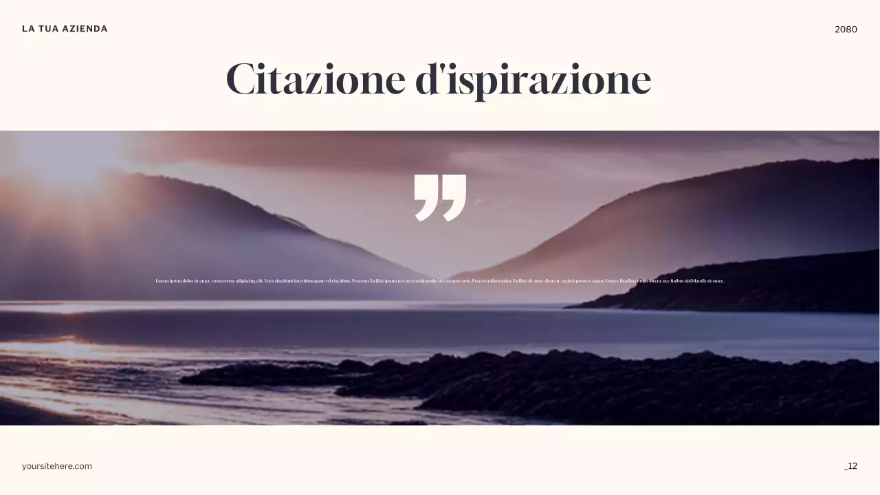 Presentazione dell'annuncio di Orange Minimal Dreams