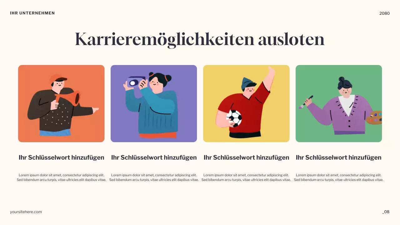 Orange Minimal Dreams Ankündigung Präsentation