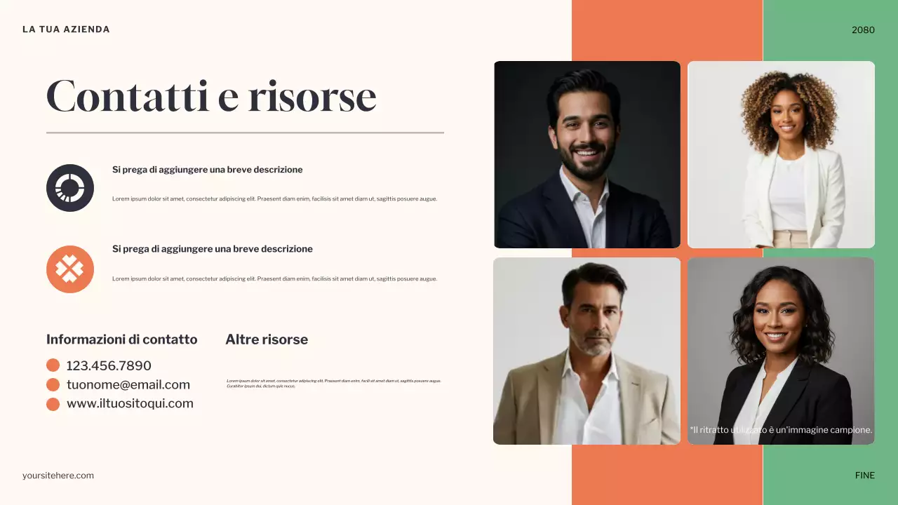 Presentazione dell'annuncio di Orange Minimal Dreams