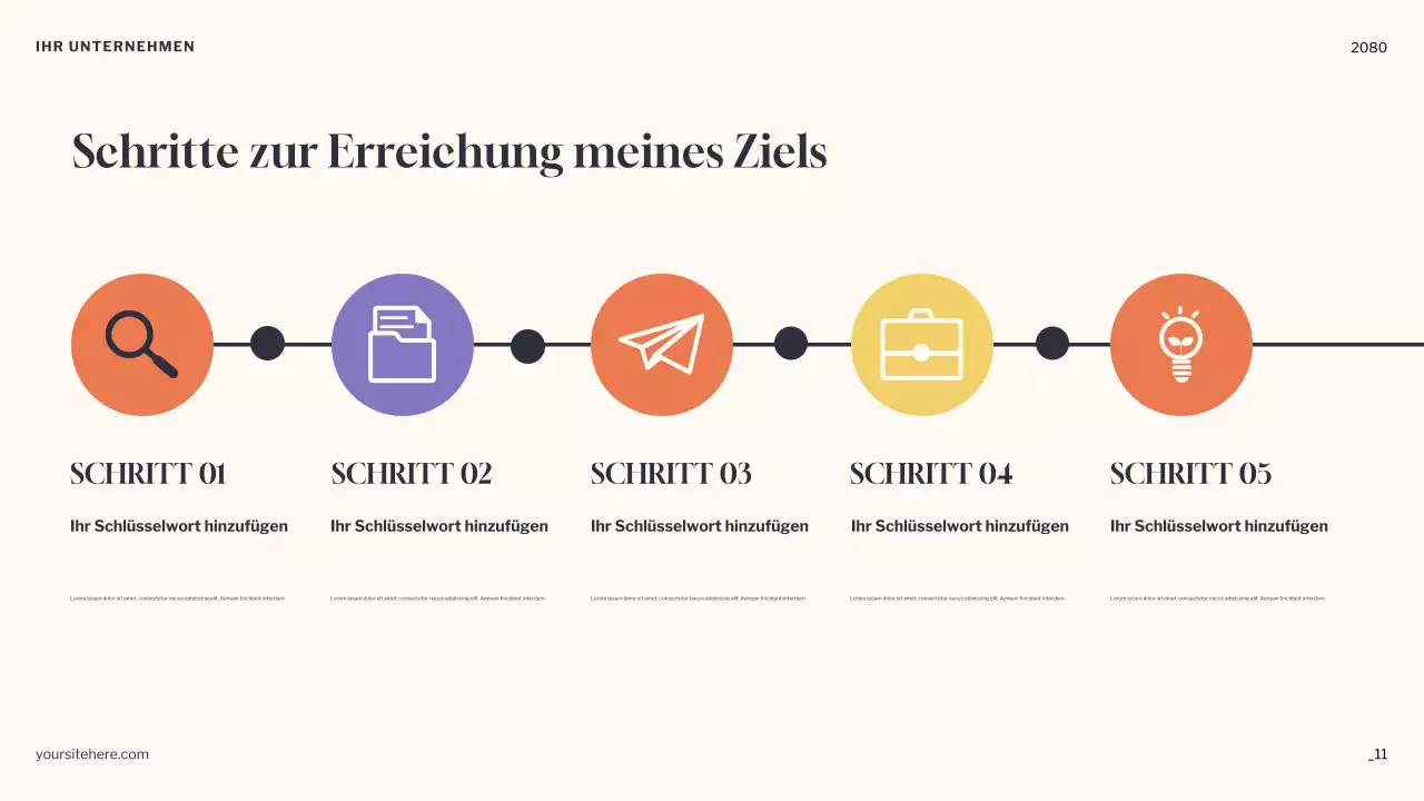 Orange Minimal Dreams Ankündigung Präsentation