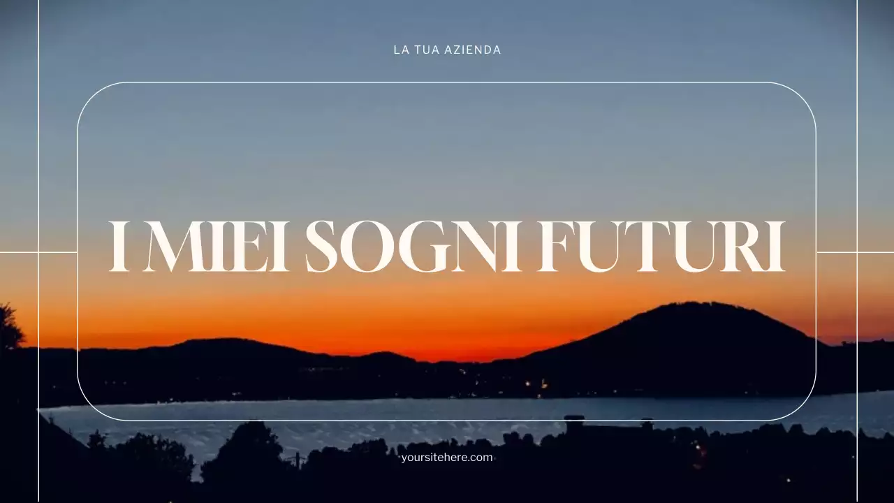 Presentazione dell'annuncio di Orange Minimal Dreams