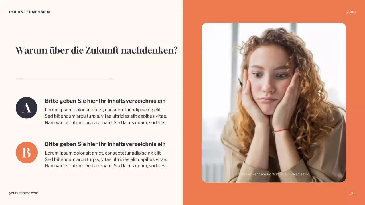 Orange Minimal Dreams Ankündigung Präsentation