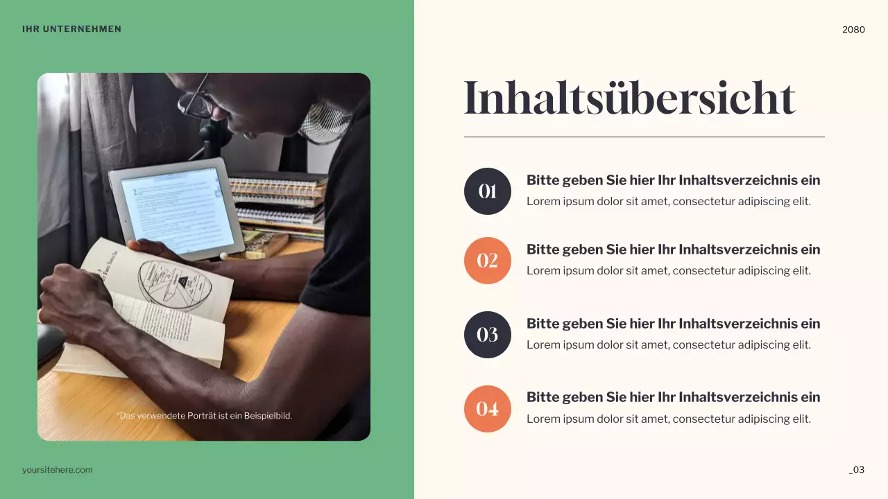 Orange Minimal Dreams Ankündigung Präsentation