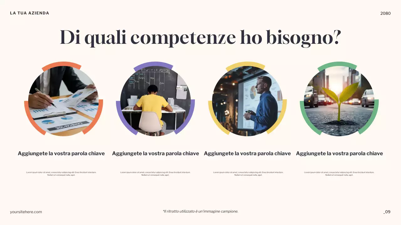 Presentazione dell'annuncio di Orange Minimal Dreams