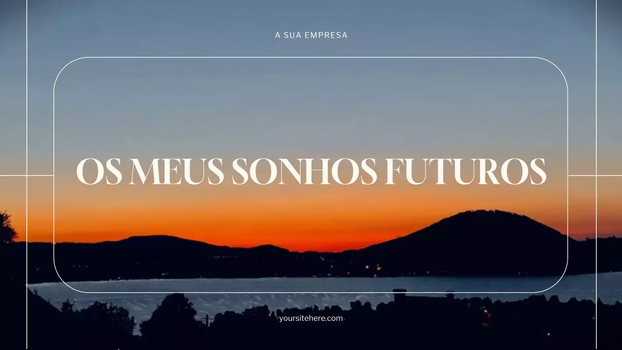 Apresentação do anúncio Orange Minimal Dreams