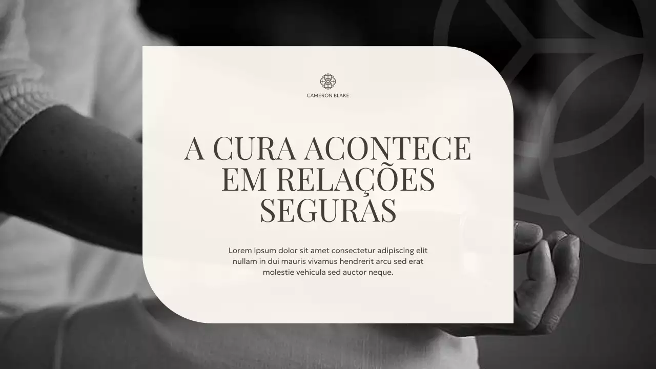 Apresentação de Bem-Estar Minimalista Cinza