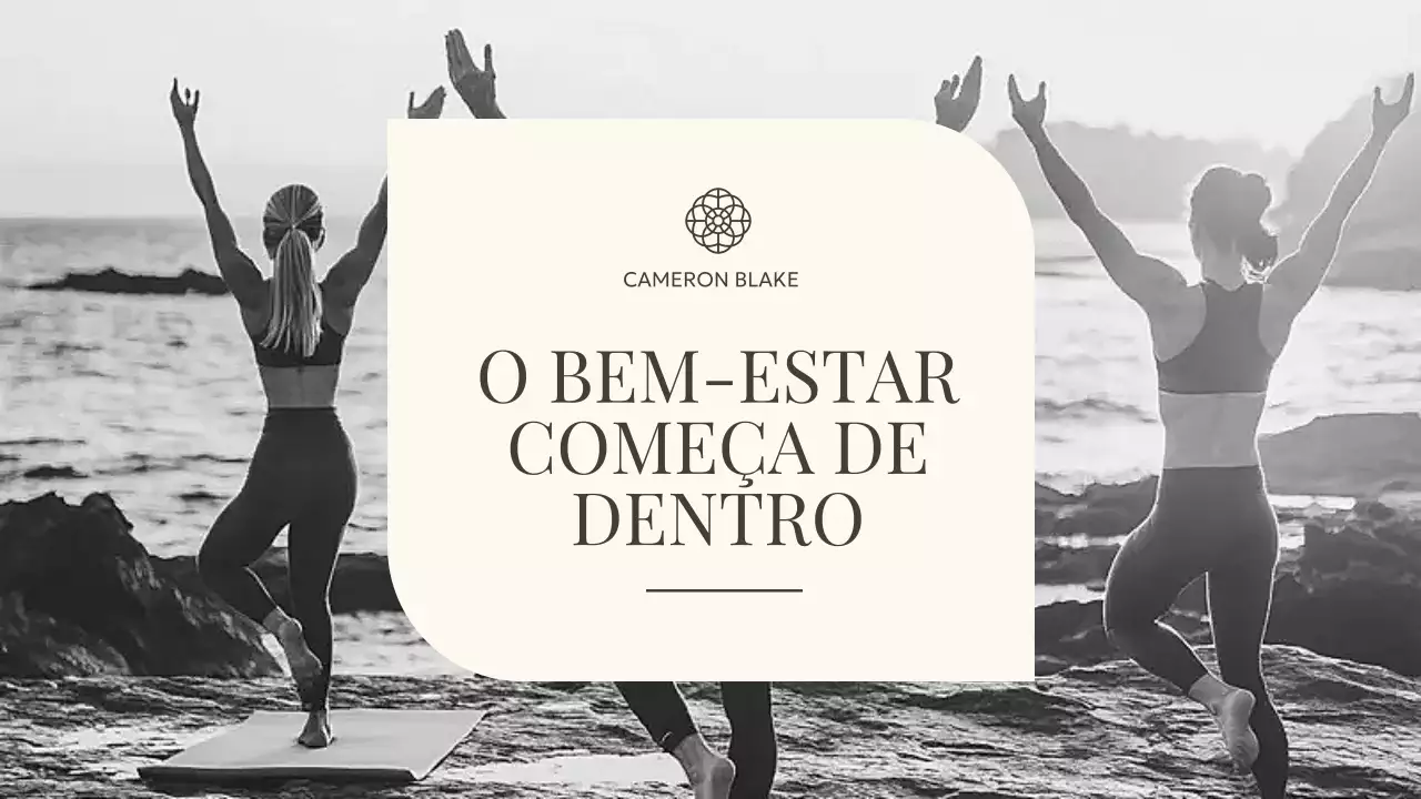 Apresentação de Bem-Estar Minimalista Cinza